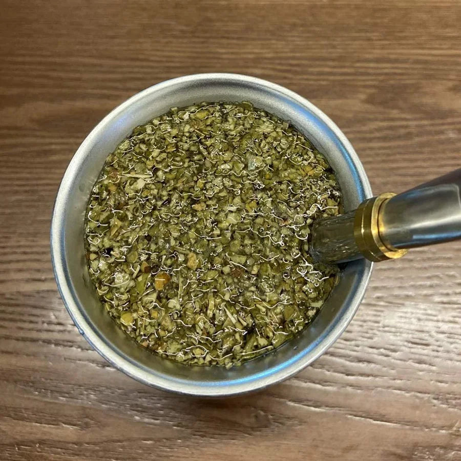 8oz Yerba Mate Cup 304 Edelstahl doppelwandiger argentinischer Yerba Mate Kürbis mit Bombillas und Reinigungsbürste - GYLDNE GRÆNSE Gourmet Online Shop