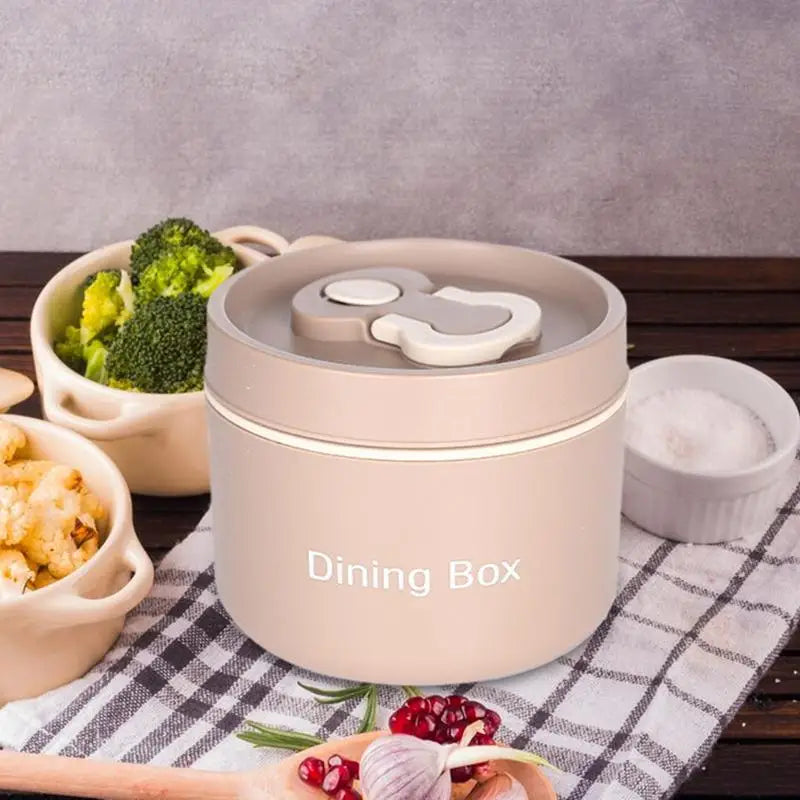 Warmer Essen-Lunch-Behälter Isoliertes Lunch-Glas mit Löffel Auslaufsicherer Snack-Behälter mit großem Fassungsvermögen Tragbares isoliertes Lebensmittelglas für - GYLDNE GRÆNSE Gourmet Online Shop