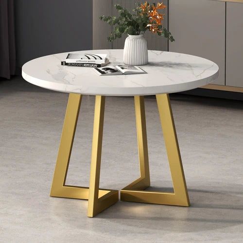 Round Set Dining Tables Living Room Retractable White Luxury Dining Tables Folding Space Savers Mesa Plegable Furniture WW50DT - GYLDNE GRÆNSE Gourmet Online Shop