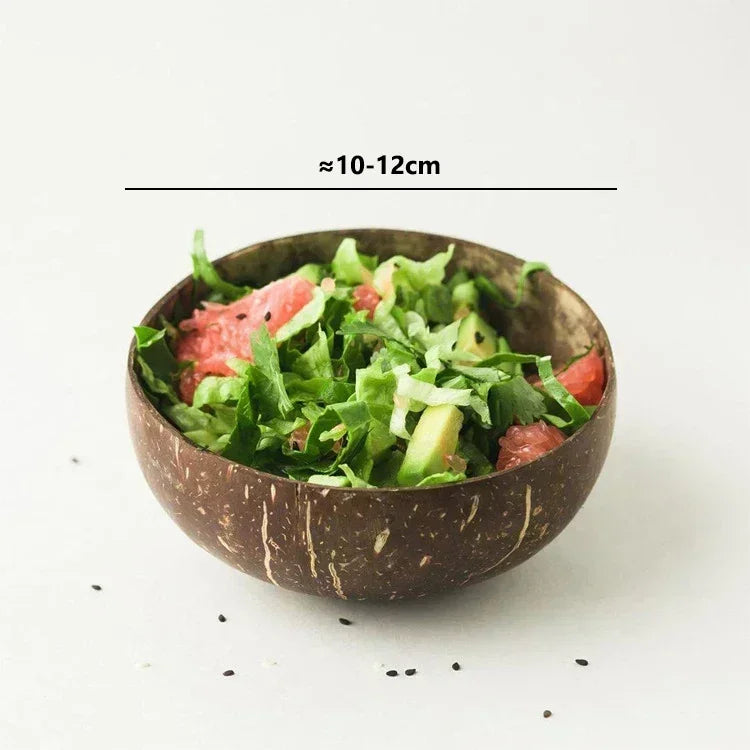 Natural Coconut Bowl Wooden Handmade Coconut Bowls for Eating Tableware - GYLDNE GRÆNSE Gourmet Online Shop