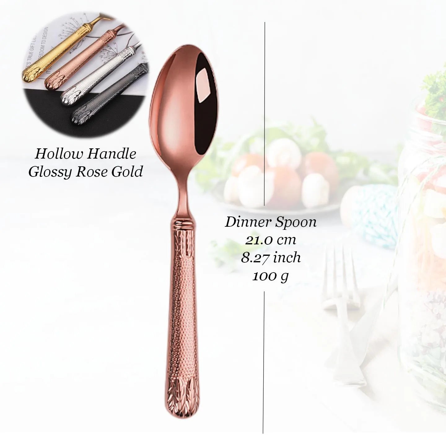 Edelstahl-Besteckset, Besteck mit hohlem Griff, gefertigt von höchster Qualität, 18-10, Luxus-Silberbesteck für die Hochzeit - GYLDNE GRÆNSE Gourmet Online Shop