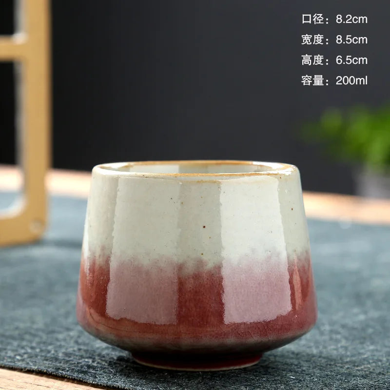 Retro Teetasse Ofen Transformation Keramik Kaffeetasse Haushalt Wasserschale Rohe Keramik Kreatives Büro Trinkgeschirr 200ML - GYLDNE GRÆNSE Gourmet Online Shop