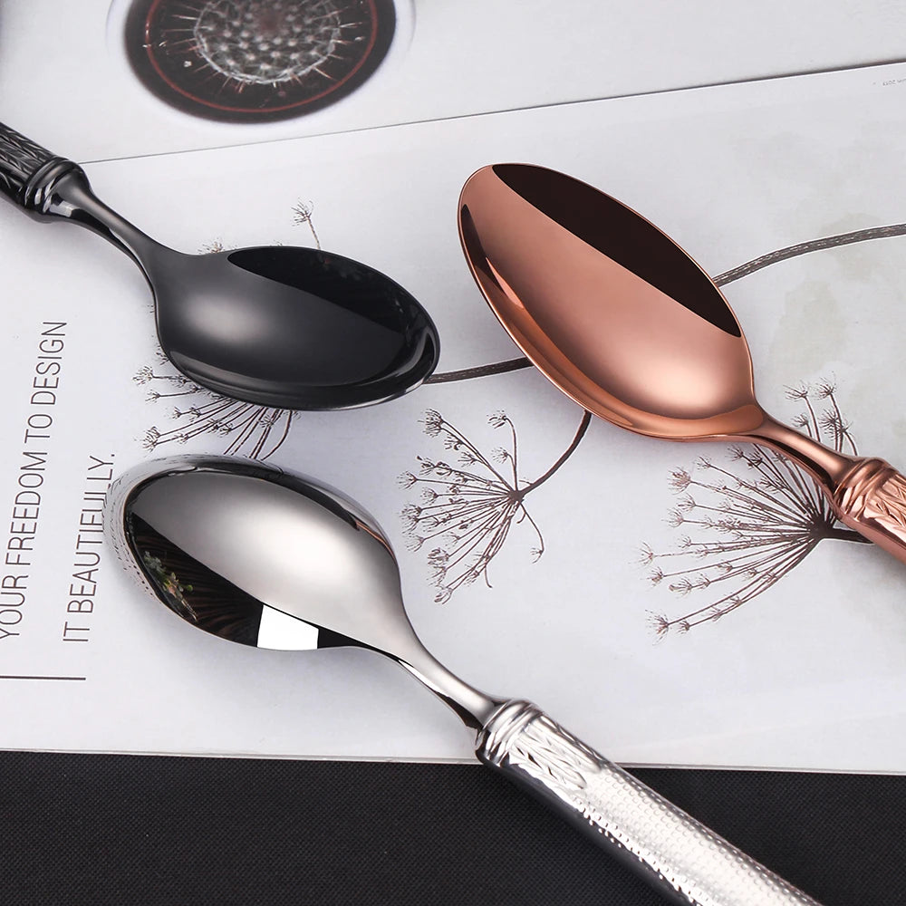 Edelstahl-Besteckset, Besteck mit hohlem Griff, gefertigt von höchster Qualität, 18-10, Luxus-Silberbesteck für die Hochzeit - GYLDNE GRÆNSE Gourmet Online Shop