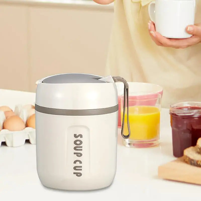 Thermobehälter für heiße Speisen Isolierter Lebensmittelbehälter aus Edelstahl Wiederverwendbarer Lunchbox-Behälter Großer isolierter Snack - GYLDNE GRÆNSE Gourmet Online Shop