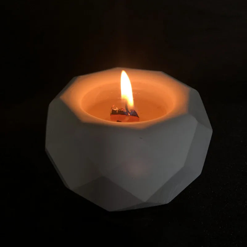 Runde Beton Kerzenglas Silikonform Diy handgemachte Sukkulente Zement Pflanzgefäß Harz Silikonform Gips Aufbewahrungsbox Wohnkultur - GYLDNE GRÆNSE Gourmet Online Shop