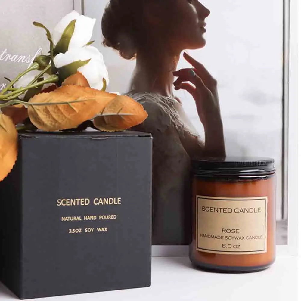 Duftkerzen Rauchfrei Soja Kerze Ätherisches Öl Aromatische Kerze Luxus Dekoration Kerze Hochzeit Geschenke Party Home Decoration - GYLDNE GRÆNSE Gourmet Online Shop