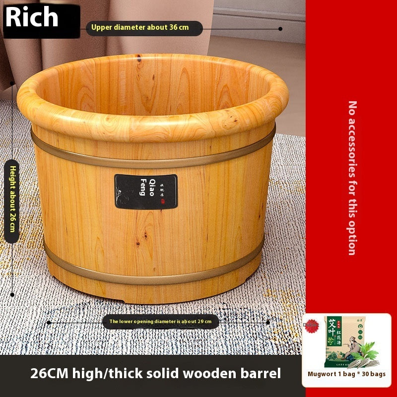 Fußbad Holz Comfort Household Solid Wood Foot Washing Bucket Insulated Wood - GYLDNE GRÆNSE Gourmet Online Shop