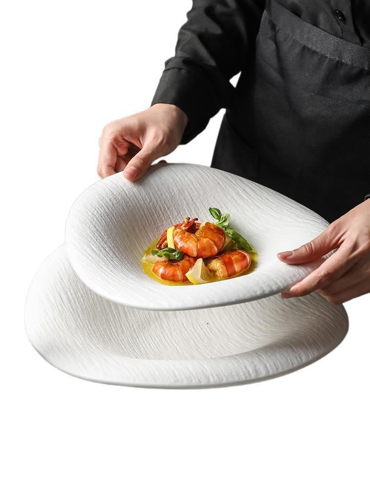 Keramik Spezial geformte Platte Western Food Plate Dessert Bowl Sense - GYLDNE GRÆNSE Gourmet Online Shop