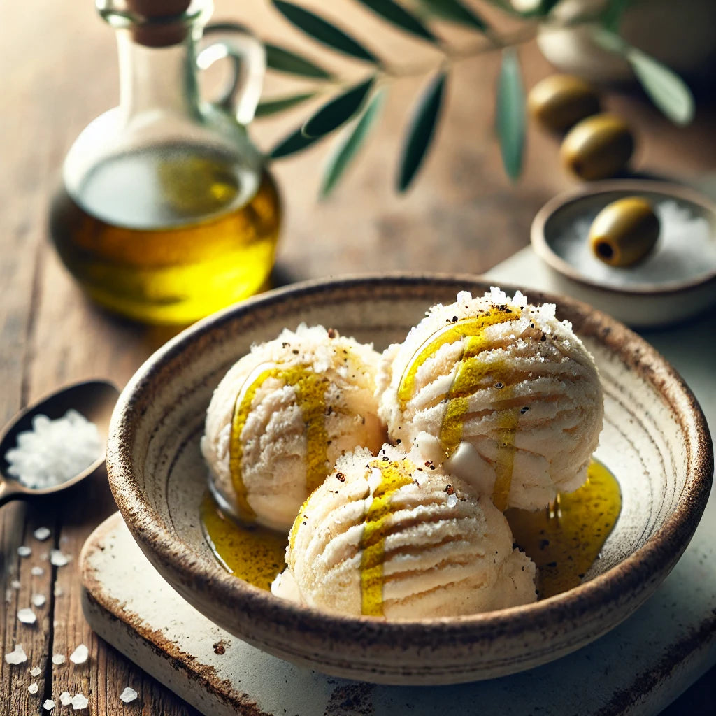 Vanille Eiscreme mit Olivenöl & Salz - GYLDNE GRÆNSE Gourmet Online Shop