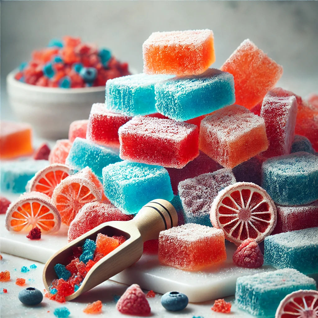 Freeze Dried Wackelpudding - GYLDNE GRÆNSE Gourmet Online Shop