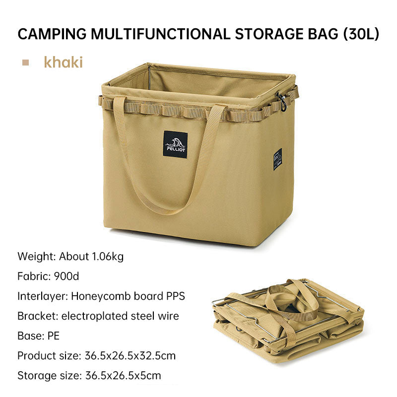 Outdoor Camping Tragbare Faltbare Aufbewahrungstasche Ausrüstung Zelt Camping Besteck Quadratische Organizer Box