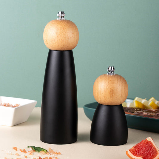 Küche Einstellbare Rauheit Holz Pfeffermühle Mühle Holz Manuelle Meerkeramik Mahlwerk Salzmühle - G﻿YLDNE GRÆNSE Gourmet Online Shop 