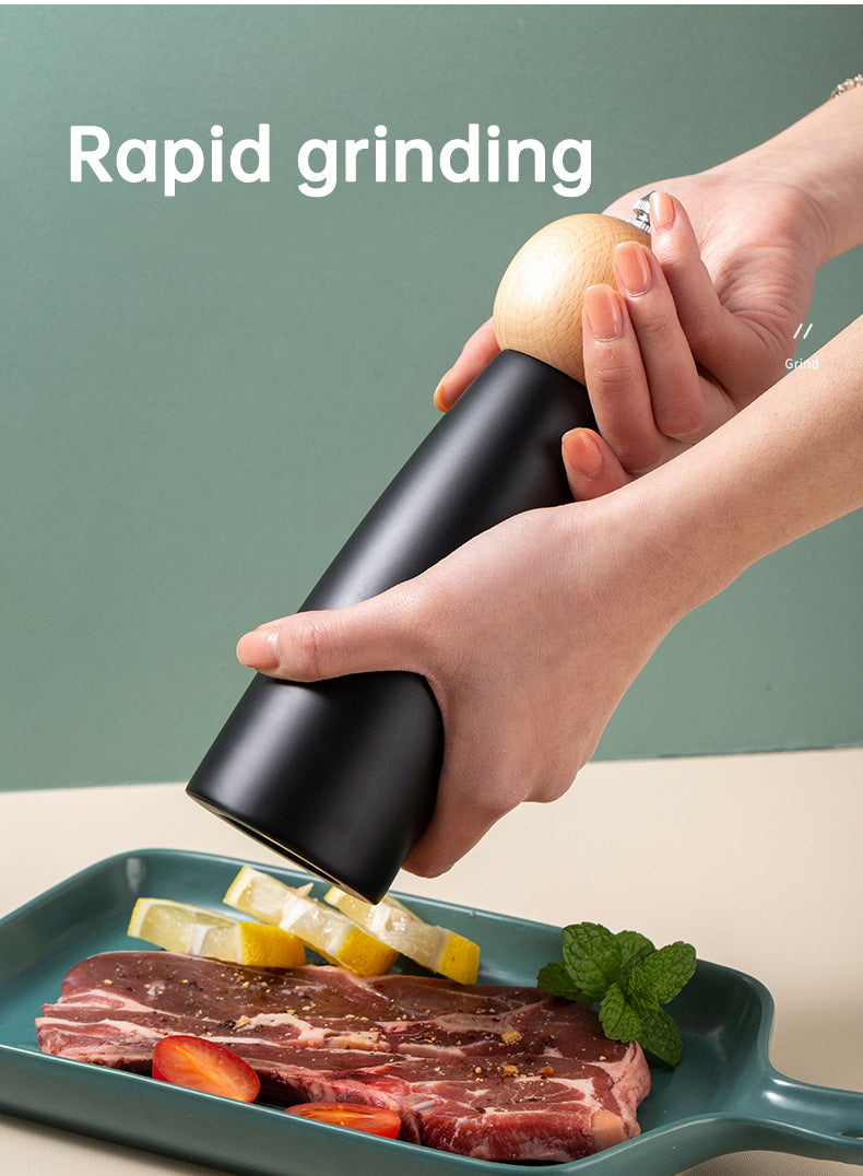 Küche Einstellbare Rauheit Holz Pfeffermühle Mühle Holz Manuelle Meerkeramik Mahlwerk Salzmühle - G﻿YLDNE GRÆNSE Gourmet Online Shop 