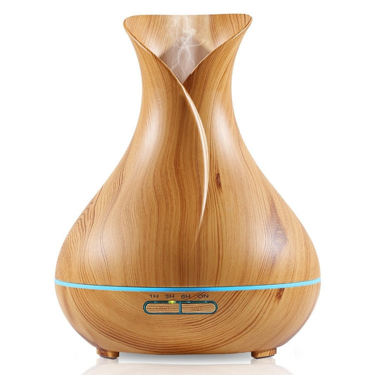 Ultraschall-Luftbefeuchter Tulip Vase Style 14W 400ML Holzmaserung Cool-Mist Aromatherapie Diffusor für ätherische Öle - G﻿YLDNE GRÆNSE Gourmet Online Shop 