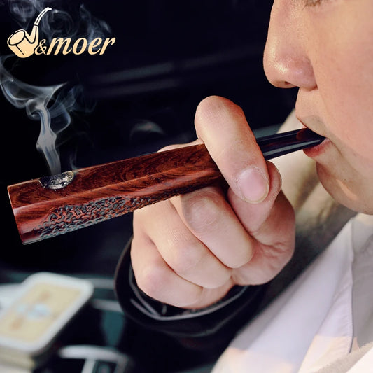 Herren Zigarrenpfeife Ebenholz Tabakpfeife Neues kreatives Geschenk ADOUS Somking Pfeife - G﻿YLDNE GRÆNSE Gourmet Online Shop 