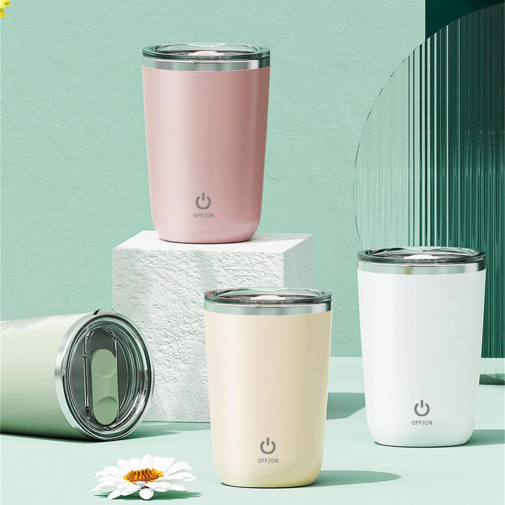 350ml Automatischer selbstrührender Becher Kaffee Milch Saft Rührbecher Elektrischer Edelstahl Lazy Rotating Becher Magnetischer Rührbecher Küchenhelfer - G﻿YLDNE GRÆNSE Gourmet Online Shop 