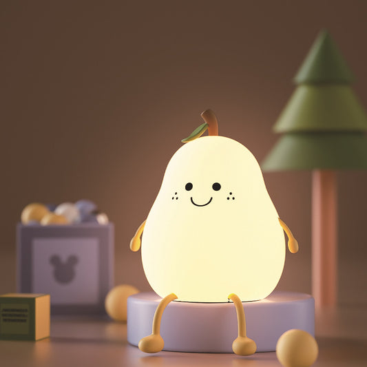 Kreative Bunte Birne Ente Birne Nachtlicht Birne Nachtlicht Paar Geschenk Silikon Niedliches Nachtlicht Schlafen Nachtlicht - G﻿YLDNE GRÆNSE Gourmet Online Shop 