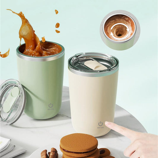 350ml Automatischer selbstrührender Becher Kaffee Milch Saft Rührbecher Elektrischer Edelstahl Lazy Rotating Becher Magnetischer Rührbecher Küchenhelfer - G﻿YLDNE GRÆNSE Gourmet Online Shop 