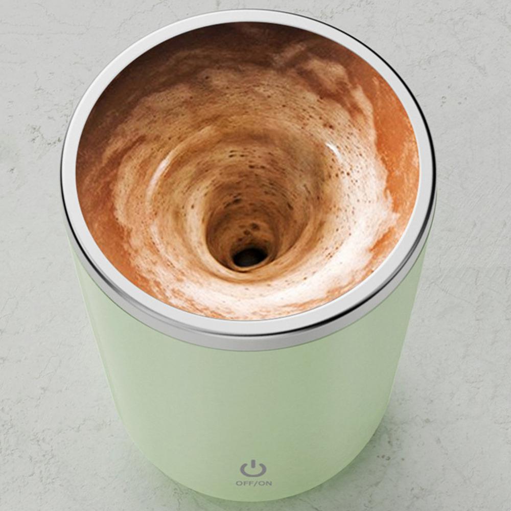 350ml Automatischer selbstrührender Becher Kaffee Milch Saft Rührbecher Elektrischer Edelstahl Lazy Rotating Becher Magnetischer Rührbecher Küchenhelfer - G﻿YLDNE GRÆNSE Gourmet Online Shop 