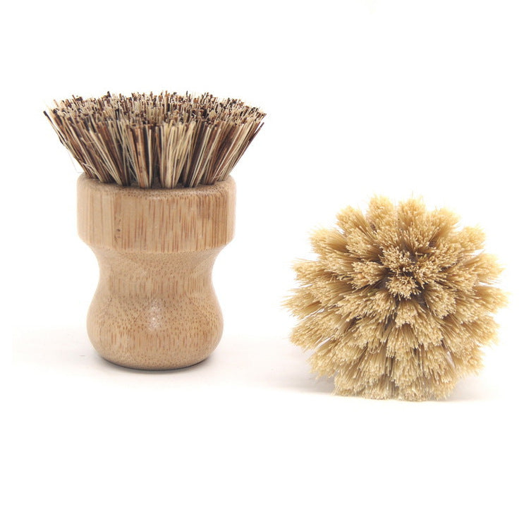 Küchenreinigungsbürste Sisal Palm Nanzhu Kurzstielige runde Geschirrbürste Geschirrspültopf Bürstentopf Waschtopf Spezialbürste - G﻿YLDNE GRÆNSE Gourmet Online Shop 