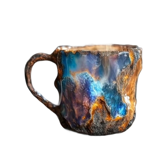 Heilung & spirituelle Gaben: Neuer mehrfarbiger Becher aus natürlichem Mineralkristall. Bunte Kristall-Weihnachtstasse für Kaffee, perfekt für das Festival. - G﻿YLDNE GRÆNSE Gourmet Online Shop 