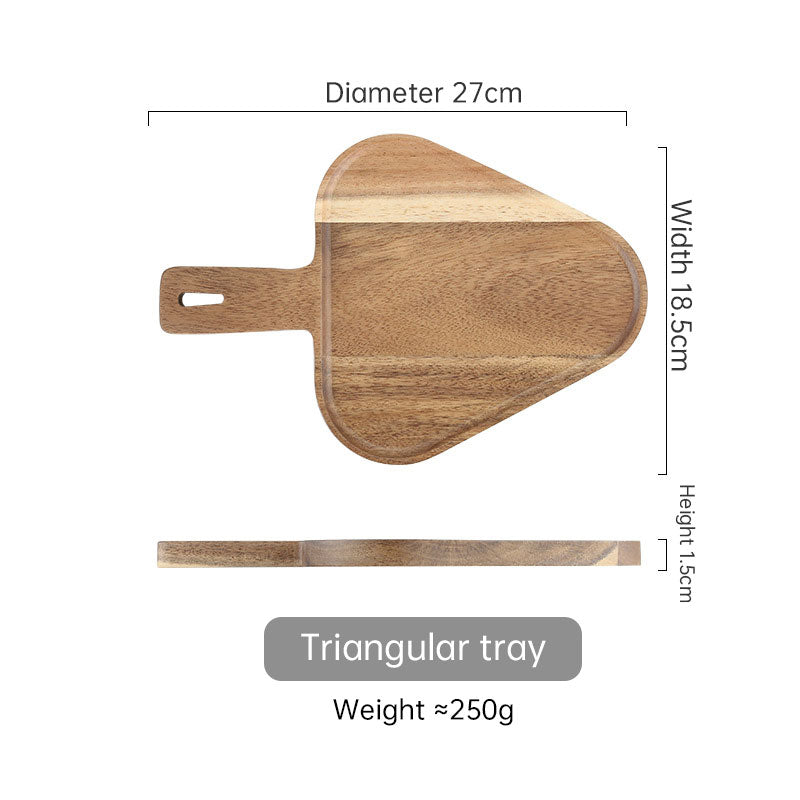 Akazienholz Pizzateller Küche Geschirr Holz Steak Sushi Barbecue Brottablett Geschirr Westliche Gerichte - G﻿YLDNE GRÆNSE Gourmet Online Shop 