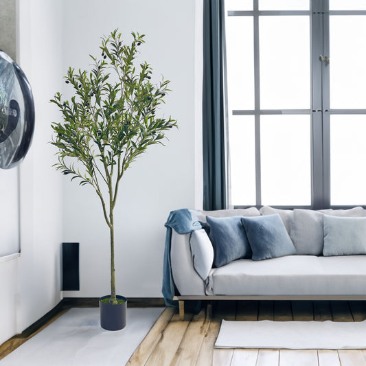 180CM Olivenbaum künstlich ARTIFICIAL OLIVE TREE - G﻿YLDNE GRÆNSE Gourmet Online Shop 