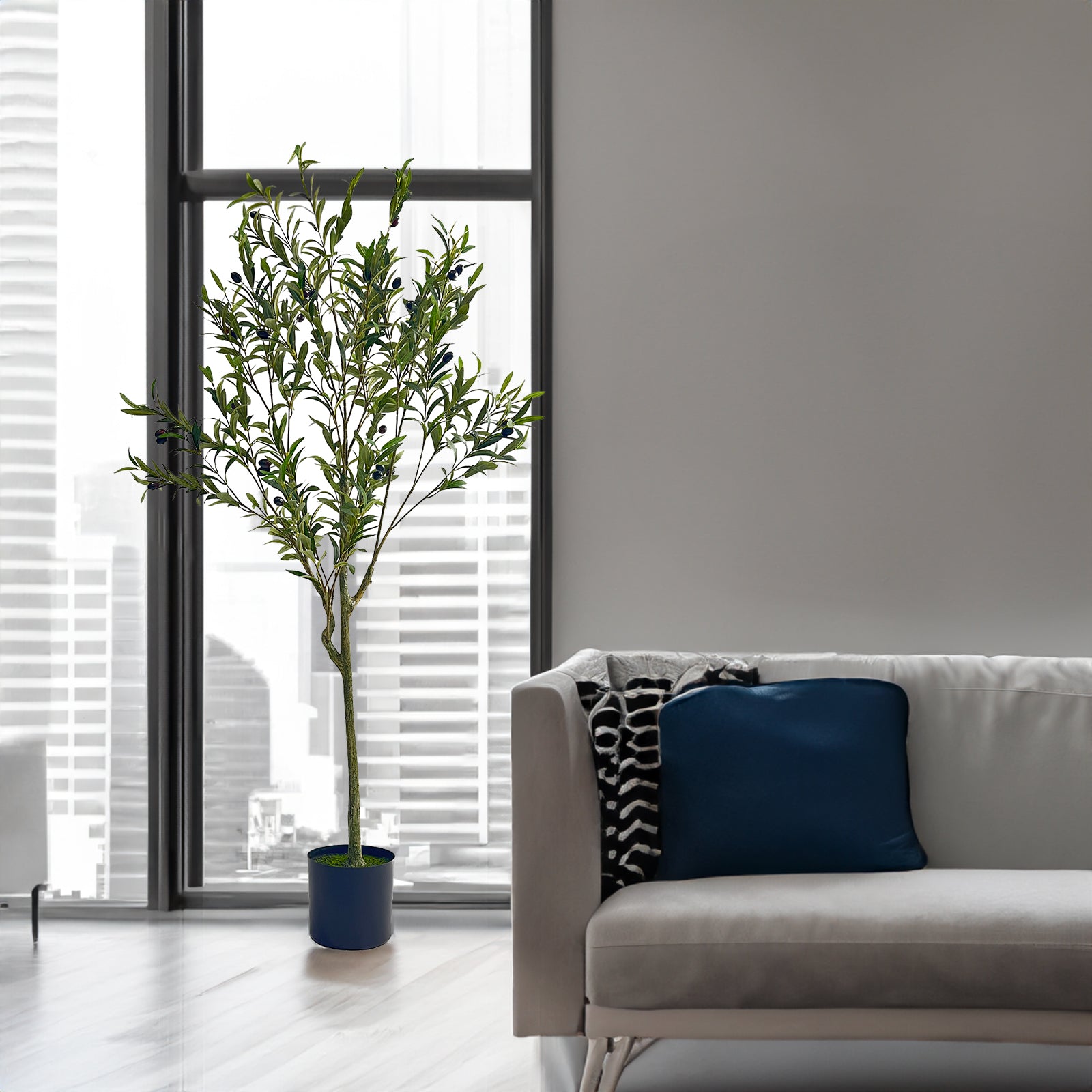 150CM Olivenbaum künstlich ARTIFICIAL OLIVE TREE - G﻿YLDNE GRÆNSE Gourmet Online Shop 