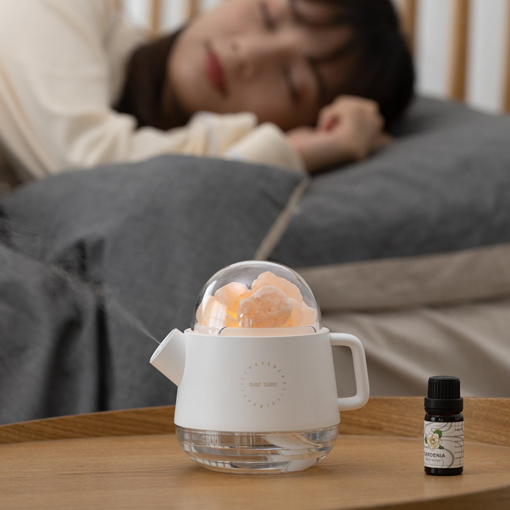 Kreativer Wasserkocher Luftbefeuchter Schlafsaal Schlafzimmer Wireless Silent Salt Stone Aromatherapie-Maschine Spray Diffusor - G﻿YLDNE GRÆNSE Gourmet Online Shop 