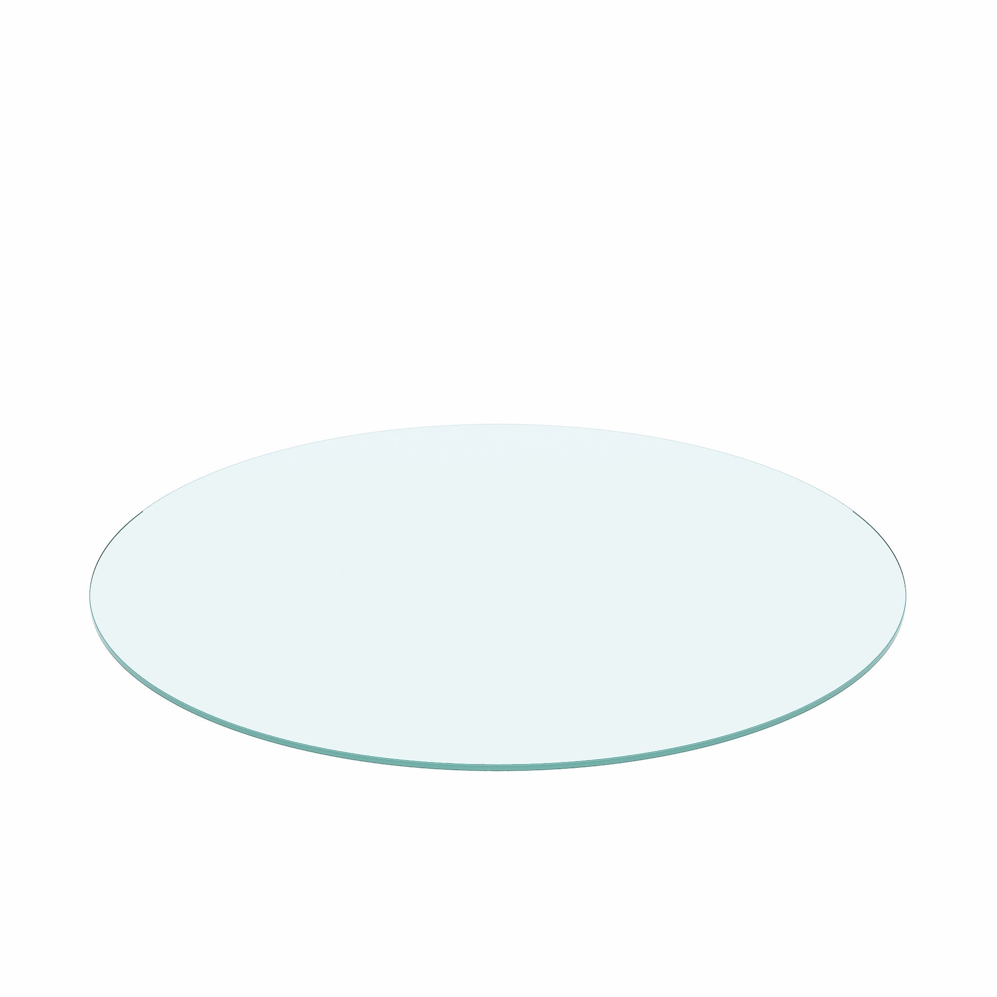 36" Zoll runde Tischplatte aus gehärtetem Glas Klarglas 1/4" Zoll dicke, flache polierte Kante - G﻿YLDNE GRÆNSE Gourmet Online Shop 