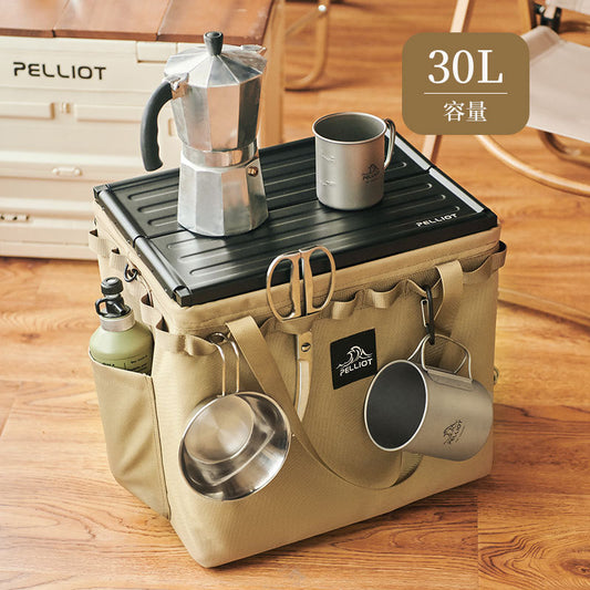 Outdoor Camping Tragbare Faltbare Aufbewahrungstasche Ausrüstung Zelt Camping Besteck Quadratische Organizer Box