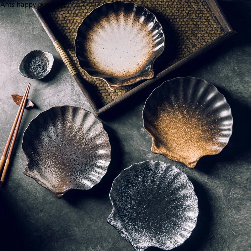 Unregelmäßige Schale Teller Keramik Kimchi Schale Snack Tablett Küchenutensilien Multifunktionsrestaurant Teller Schüssel Haushalt - G﻿YLDNE GRÆNSE Gourmet Online Shop 