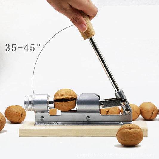 Manueller Edelstahl-Nussknacker Mechanischer Schäler Walnuss-Nussknacker Schnellöffner Küchengeräte Obst und Gemüse - G﻿YLDNE GRÆNSE Gourmet Online Shop 