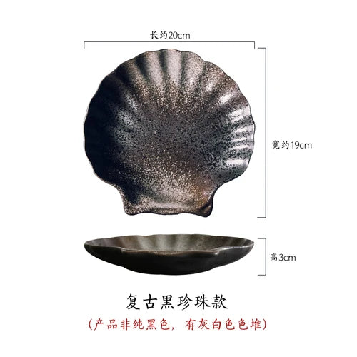 Unregelmäßige Schale Teller Keramik Kimchi Schale Snack Tablett Küchenutensilien Multifunktionsrestaurant Teller Schüssel Haushalt - G﻿YLDNE GRÆNSE Gourmet Online Shop 