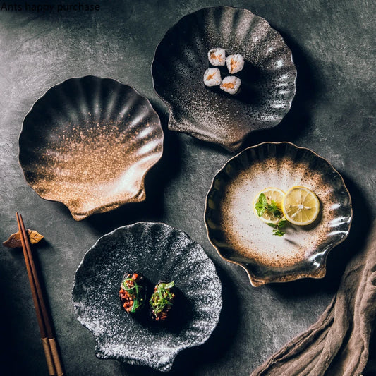 Unregelmäßige Schale Teller Keramik Kimchi Schale Snack Tablett Küchenutensilien Multifunktionsrestaurant Teller Schüssel Haushalt - G﻿YLDNE GRÆNSE Gourmet Online Shop 