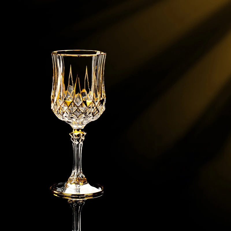 Gold Luxus Wein Glas Wein Champagner Kelch Europäischer Stil Exquisite Haushaltsbar Kristall Whisky Gläser Handgeblasene Tassen - G﻿YLDNE GRÆNSE Gourmet Online Shop 