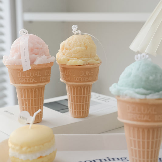 Eiswaffel Aromatherapie Kerze Großhandel Haushalt Aromatherapie handgemachte kreative Geburtstag Duft Begleiter Geschenk Geschenk Box fertiges Produkt - G﻿YLDNE GRÆNSE Gourmet Online Shop 
