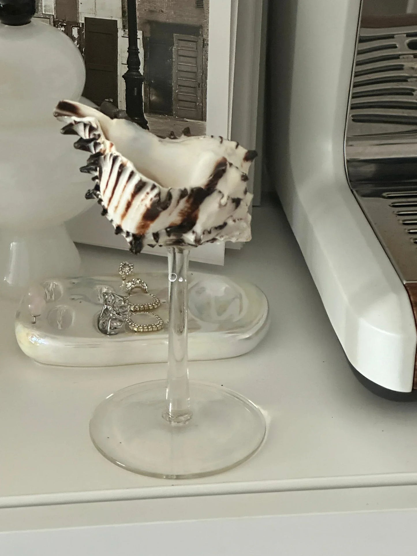 Kreative natürliche Muschelschale Weinglastasse mit handgemachter Nische Design Geschenkdekoration für Geschenk geben Becher Gläser Kaffeebecher - G﻿YLDNE GRÆNSE Gourmet Online Shop 