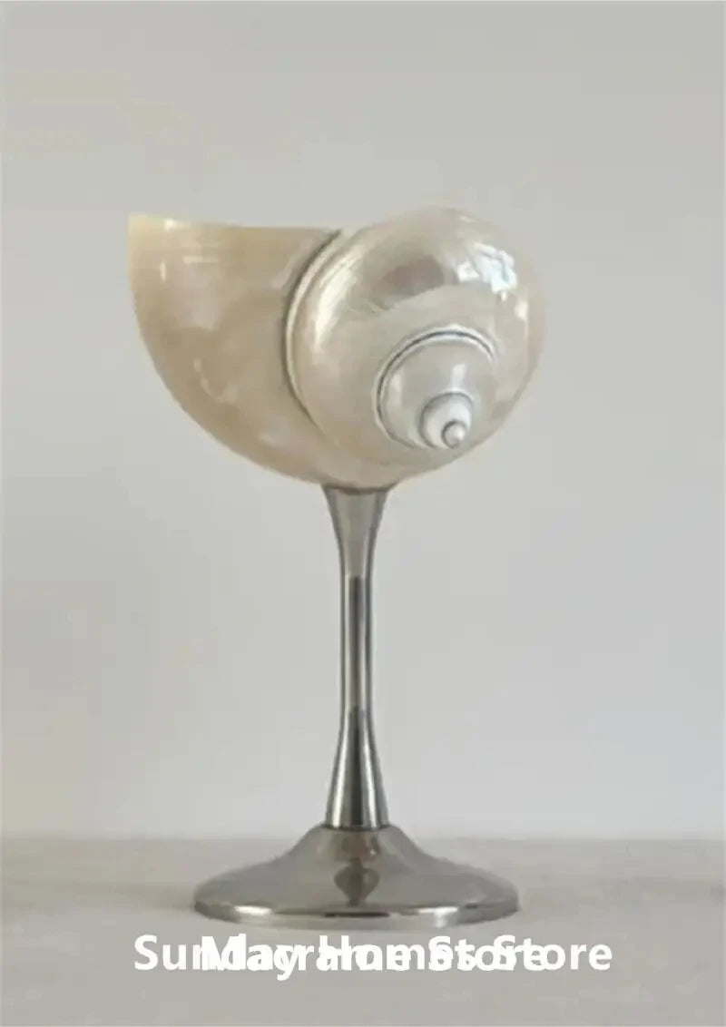 Handgemachte natürliche Muschel Weinglas moderne kreative Nische Weihnachtsgeschenk Geschenk Dekoration Ornamente Haushalt Muschel Kerzenständer - G﻿YLDNE GRÆNSE Gourmet Online Shop 