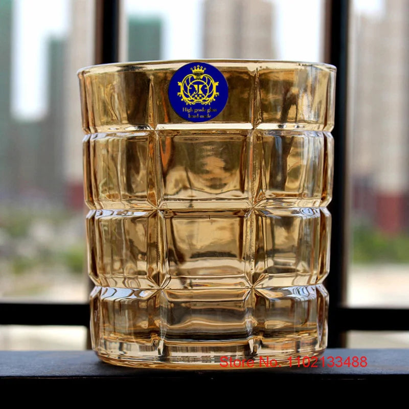 Goldener Kristall Whisky Gläser Europäischer Stil Luxuriös Haus Wein Gläser Glitzernder XO Chivas Cognac Brandy Snifters Bierkrug - G﻿YLDNE GRÆNSE Gourmet Online Shop 