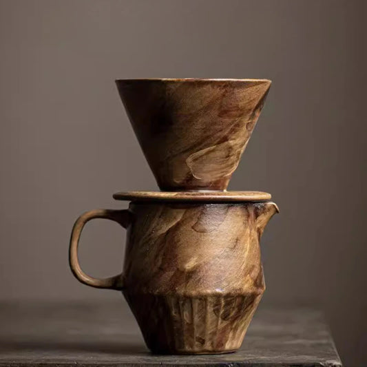 Kaffeeserver Handgemachtes Kaffeekannen-Set Filter-Sharing-Topf Haushaltskeramik-Kaffeeutensilien-Filtertassen-Set - G﻿YLDNE GRÆNSE Gourmet Online Shop 