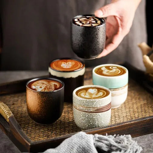 200ml Neue Kaffeetassen Keramik Tassen Bier Tee Becher Whisky Glas Trinkgeschirr Tasse Keramik Latte Specialized Kaffee - G﻿YLDNE GRÆNSE Gourmet Online Shop 