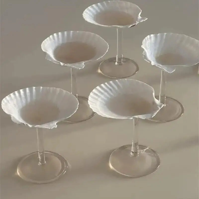 Handgemachte natürliche Muschel Weinglas moderne kreative Nische Weihnachtsgeschenk Geschenk Dekoration Ornamente Haushalt Muschel Kerzenständer - G﻿YLDNE GRÆNSE Gourmet Online Shop 