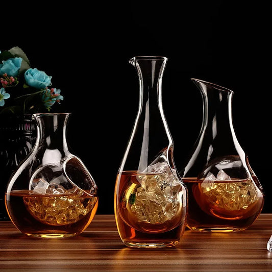 Kreatives Intervall Eis Weinglas Dekanter Weinspender Kristall Weinflasche Sake Krug Küchenutensilien Zubehör - G﻿YLDNE GRÆNSE Gourmet Online Shop 