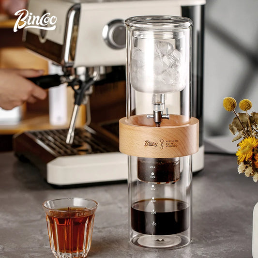 Glas Eis Tropfen Cold Brew Kaffeekanne Tragbare Eiskalte Trinkkaffeemaschine Heimküche Verwendung Gießen über Wasserkocher Abnehmbare Reinigung - G﻿YLDNE GRÆNSE Gourmet Online Shop 