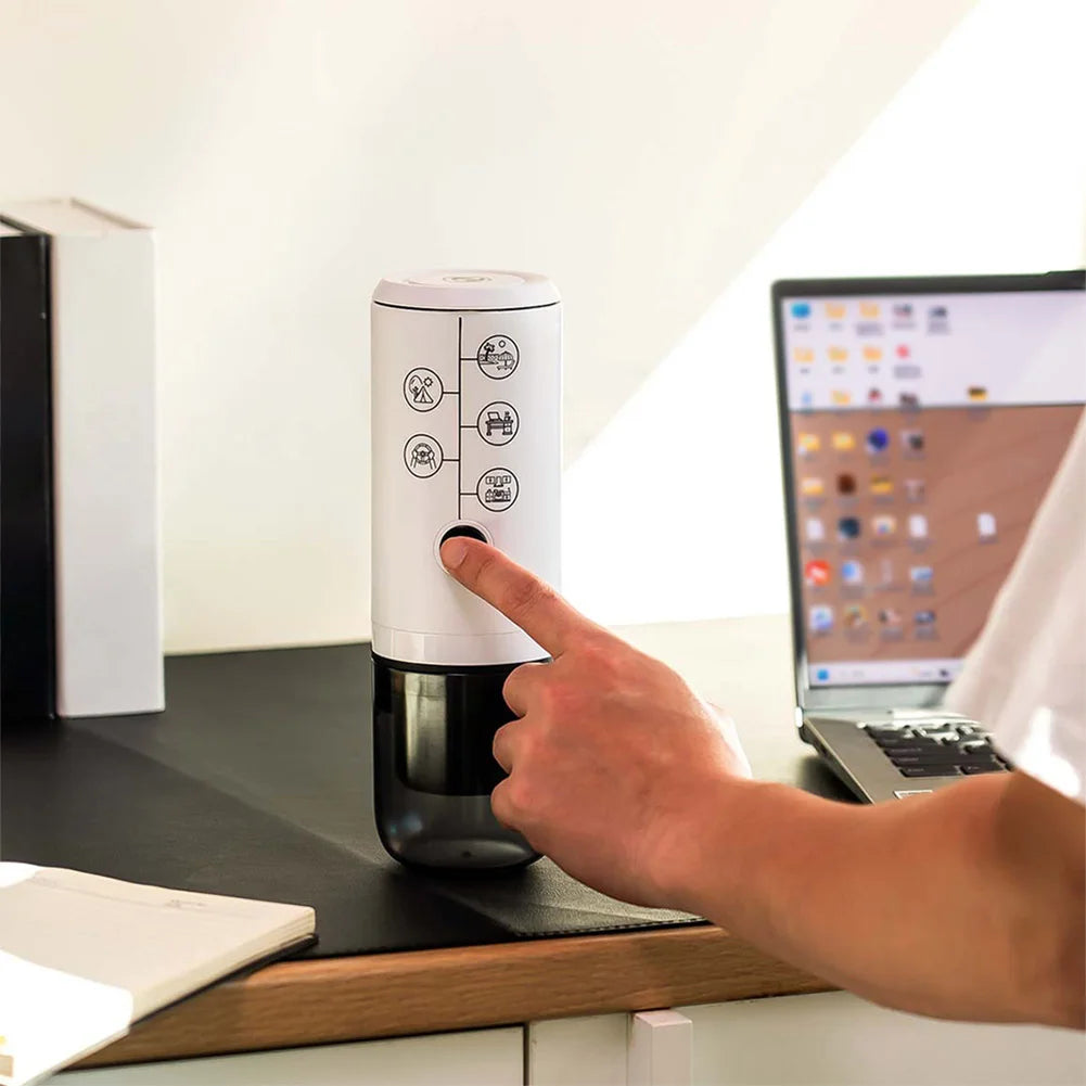 2-in-1 tragbare italienische Espressomaschine Espressomaschine Kabellose tragbare Espresso-Kaffeemaschine für Auto und Zuhause - G﻿YLDNE GRÆNSE Gourmet Online Shop 