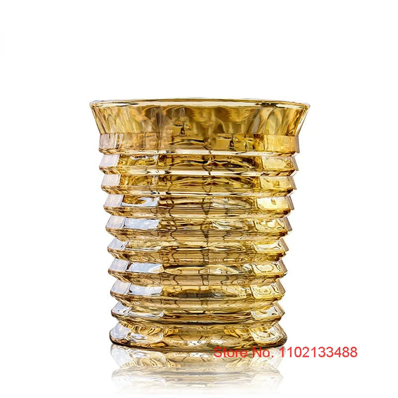 Goldener Kristall Whisky Gläser Europäischer Stil Luxuriös Haus Wein Gläser Glitzernder XO Chivas Cognac Brandy Snifters Bierkrug - G﻿YLDNE GRÆNSE Gourmet Online Shop 
