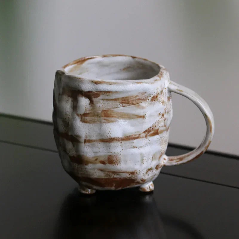 Japanischer Stil Raue Keramik Handgemachte Tasse Imitation Alte Kaffeetasse Keramik Retro Trinktasse Individuelle Trinktee Tasse Milch - G﻿YLDNE GRÆNSE Gourmet Online Shop 