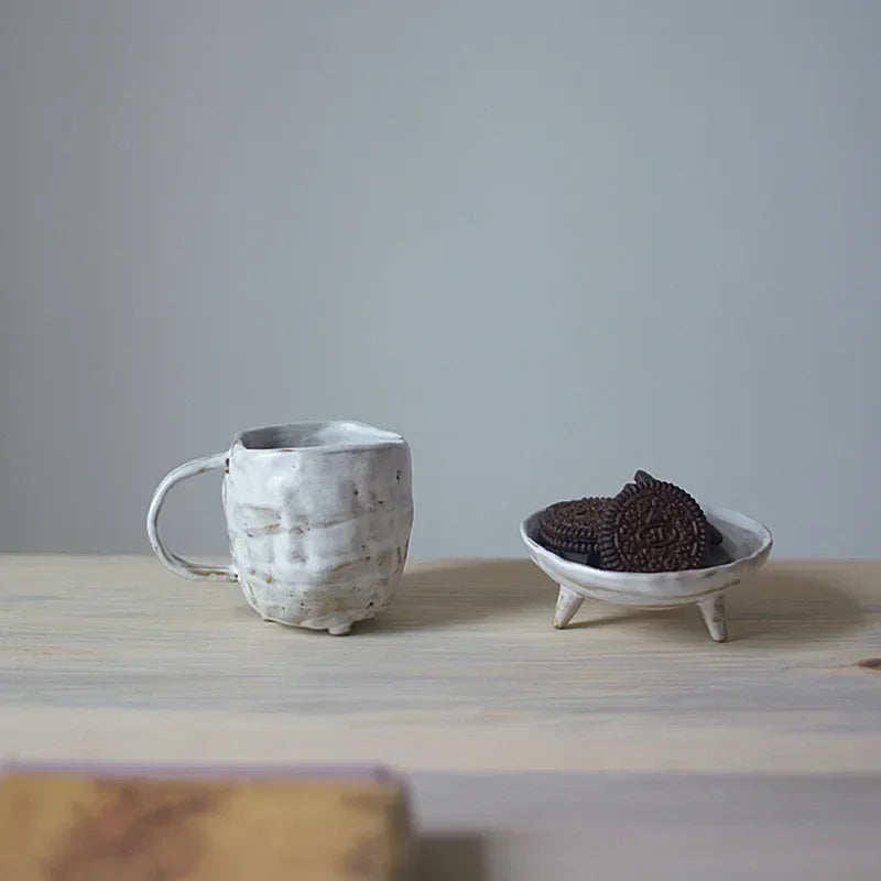 Japanischer Stil Raue Keramik Handgemachte Tasse Imitation Alte Kaffeetasse Keramik Retro Trinktasse Individuelle Trinktee Tasse Milch - G﻿YLDNE GRÆNSE Gourmet Online Shop 