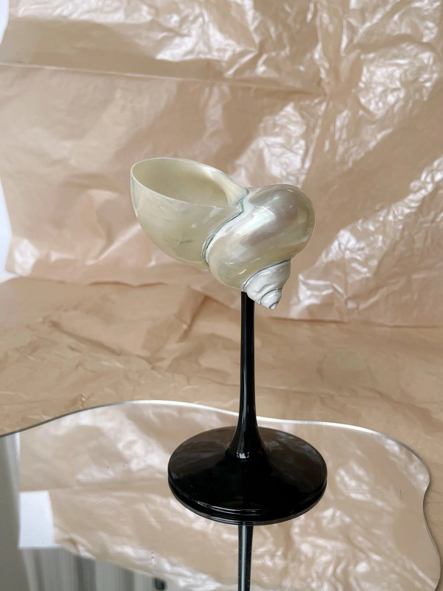 Natürliche Muschel Weinglas handgemachte Hochzeit Cocktailgläser Martini Gläser Weihnachtsgeschenk Dekoration Schmuck Teller Ornamente - G﻿YLDNE GRÆNSE Gourmet Online Shop 